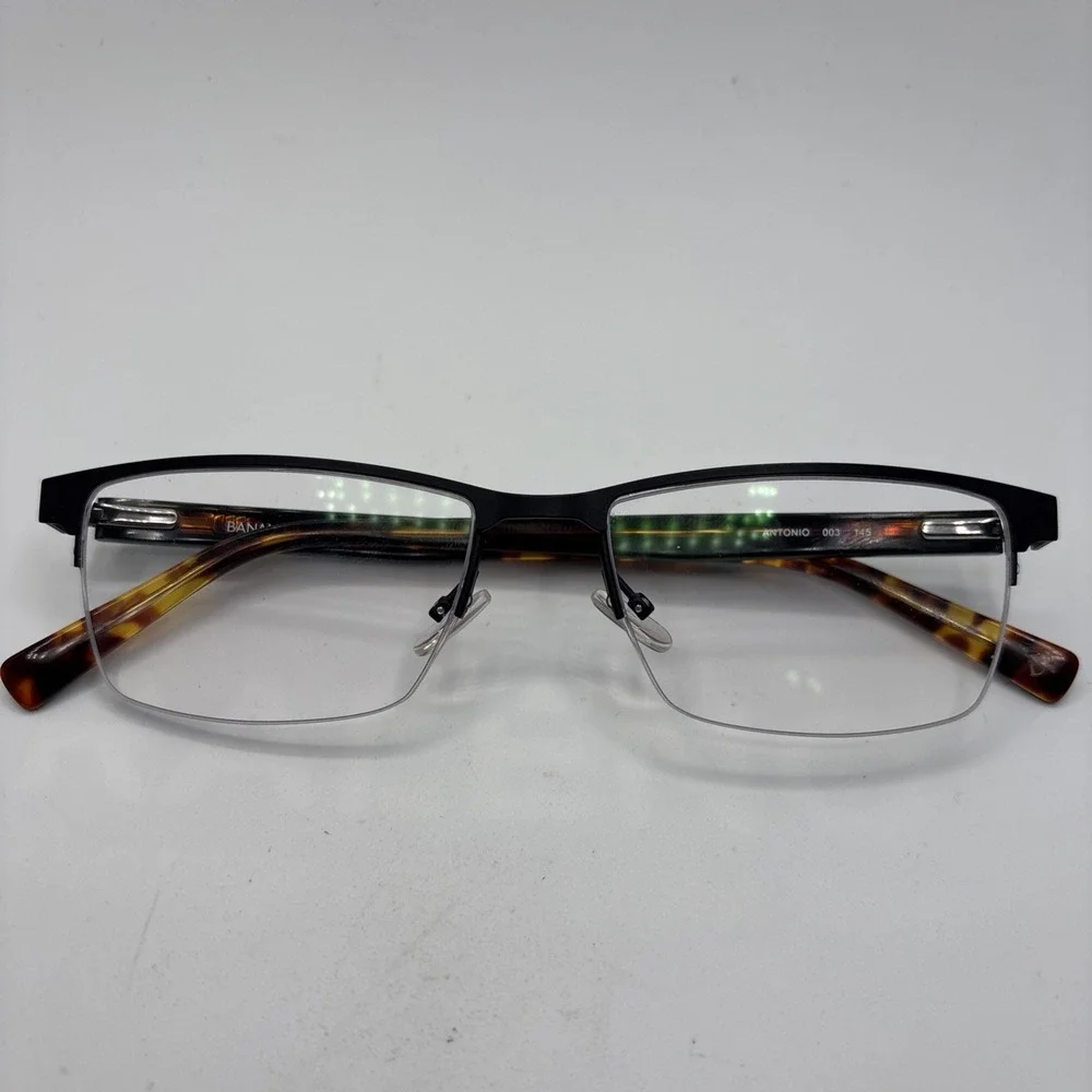 Banana Republic Antonio Mens Eyeglasses Frame 003 Matte Black 54-17-145 w/case